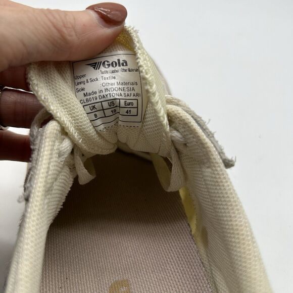 Gola Women’s Daytona Safari Sneakers Size 10 Animal Print Suede Mesh Fabric - Picture 10 of 12